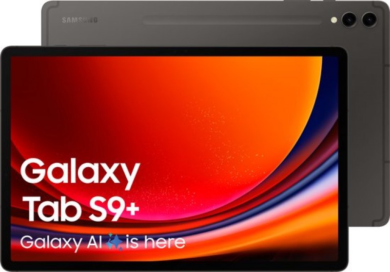 Galaxy Tab S9+ WiFi X810 512GB Black Grade Nieuw 