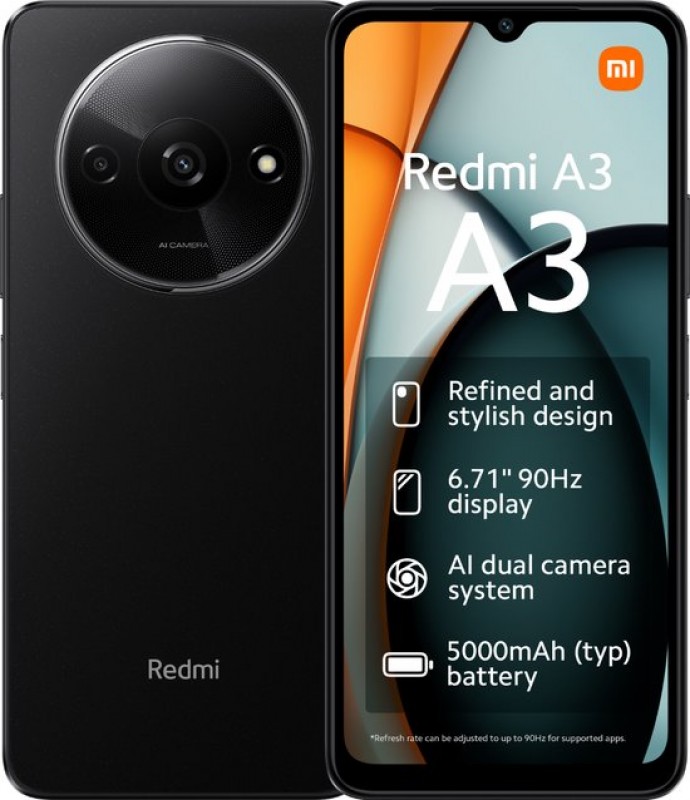 Redmi A3 64GB Black Grade Nieuw 