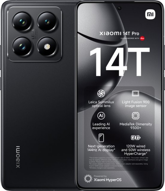 14T Pro 12GB 512GB Black Grade Nieuw 