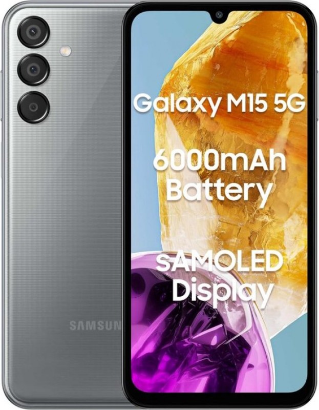 Galaxy M15 5G 128GB Grey Grade Nieuw 