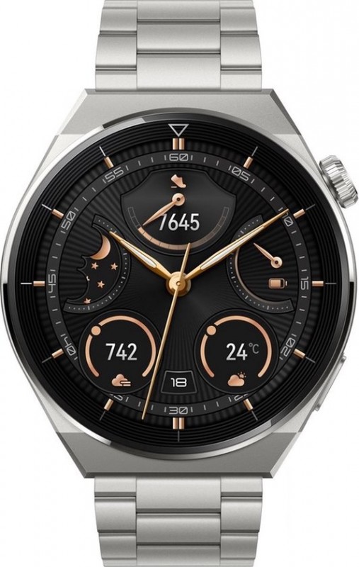 Huawei Watch GT 3 Pro 46mm Zilver/Titanium Band