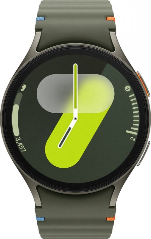 Samsung Galaxy Watch 7 44mm Groen (Groene Rubberen Band)