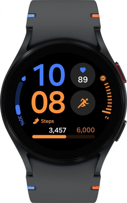 Samsung Galaxy Watch FE Zwart (Zwarte Siliconenband)