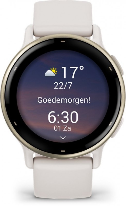 Garmin Vivoactive 5 Goud (Beige Siliconenband)