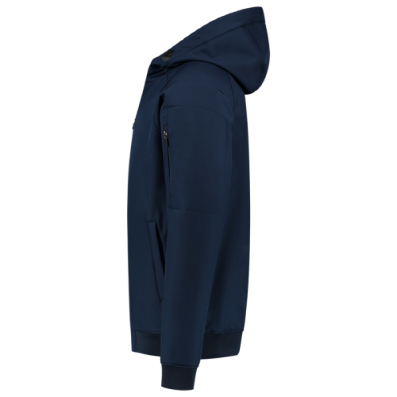 Softshell Bomber Capuchon RE2050 Blauw XS